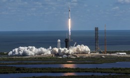 SpaceX’s Falcon 9 rocket with the Dragon spacecraft atop takes off from Launch Complex 39A at NASA's Kennedy Space Center on October 05, 2022 in Cape Canaveral, Florida. A NASA official said recently that continued engagement with commercial contractors is essential to the U.S. space program.