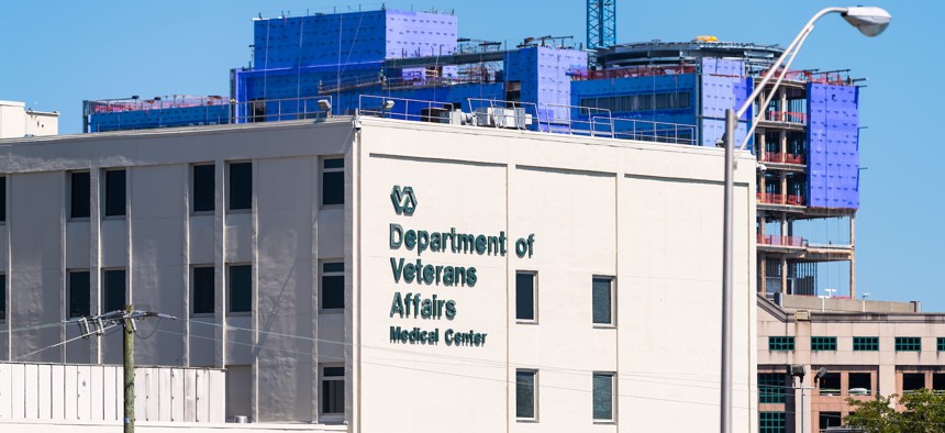 A VA facility in Charleston, S.C. Many in Congress are growing irate about the slow pace and high cost of a push to replace the agency's core electronic medical record.