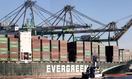 Cranes and shipping containers at the Port of Los Angeles. A recent congressional report alleges that Chinese-made tech in U.S. shipping infrastructure could support cyber breaches and espionage.