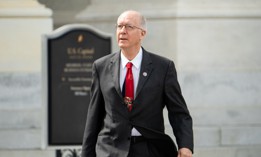 Rep. Bill Foster, D-Ill., shown here leaving the Capitol in May 2022, is backing legislation to promote the use of government-sponsored digital identification services.