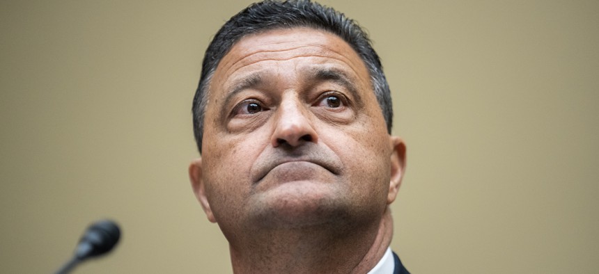 Inspector general Joseph Cuffari testifies during a congressional hearing on June 6, 2023. The IG faced multiple, varied allegations of misconduct. 