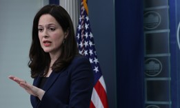 U.S. Deputy National Security Advisor for Cyber and Emerging Technology Anne Neuberger speaks during a White House daily press briefing . Neuberger said during a Nov. 14 call that the FCC will soon announce the lead for the Cyber Trust Mark program.