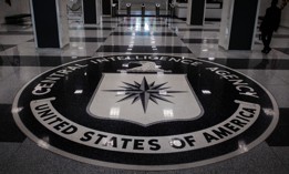 The agency seal on the floor of the lobby at the CIA in McLean, Va. CIA's inspector general, Robin Ashton, announced she would retire at the end of the year.