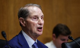  Senator Ron Wyden speaks during a Senate Finance hearing  on September 17, 2024. Wyden joined Senator Eric Schmitt, R-Mo., in calling for the Pentagon's inspector general to investigate the agency's telecommunications contracts.