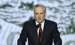 David Sacks, CEO of Yammer, speaks during the first day of the 2024 Republican National Convention at the Fiserv Forum in Milwaukee, Wisconsin, July 15, 2024. Sacks was chosen by President-elect Donald Trump to serve as his AI and crypto czar in the coming administration.