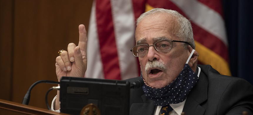 Rep. Gerry Connolly, D-Va., during a House committee hearing on Oct. 7, 2020. Currently, Connolly serves as the top Democrat on the Cybersecurity, Information Technology and Government Innovation Subcommittee.