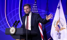 U.S Vice President JD Vance speaks during the 2025 American Dynamism Summit on March 18, 2025 in Washington, DC. 