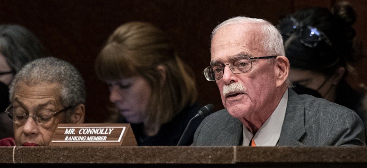 House Oversight and Accountability Committee Ranking Member Rep. Gerry Connolly (D-VA) speaks during a hearing on "Rightsizing Federal Government," on February 5, 2025 in Washington, DC. Connolly is calling on the SSA OIG to investigate DOGE collection of sensitive information.