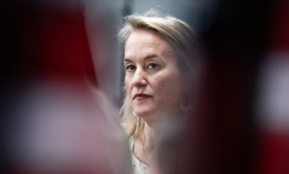 Rep. Nikki Budzinski,, D-Ill., attends a news conference with members of the New Democrat Coalition Chair on Thursday, March 13, 2025. Budzinski told Nextgov/FCW she worries staff cuts at the VA will have a negative impact on its ongoing EHR rollout.