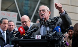 Rep. Gerry Connolly (D-VA) speaks at a press conference outside of USAID headquarters on February 03, 2025 in Washington, DC. Connolly co-authored a letter Thursday demanding answers from NLRB on DOGE access to sensitive data.