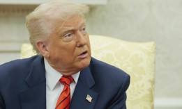 President Donald Trump shown here in the Oval Office on May 6, 2025. “The president has neither constitutional nor, at this time, statutory authority to reorganize the executive branch,” said Judge Susan Illston for the U.S. Court for the Northern District of California. 