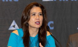Then-Department of Justice CIO Melinda Rogers speaks at an ATARC Zero Trust Summit. Rogers announced that May 30 was her last day working for the agency.