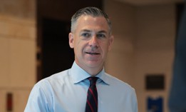 U.S. Sen. Jim Banks (R-IN) walks into the Defense Subcommittee closed hearing at the U.S. Capitol on June 17, 2025 in Washington, D.C. Banks and Sen. Mazie Hirono (D-Hawaii) introduced legislation in the Senate Wednesday to digitize communications on GI Bill benefits.