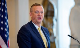 Veterans Affairs Secretary Doug Collins said a "department-wide RIF is off the table," but VA officials noted that more targeted layoffs could still be an option.