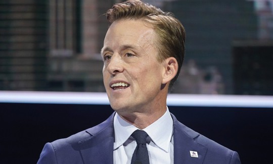Sean Cairncross, then-CEO Millenium Challenge Corporation, speaks onstage during the 2019 Concordia Annual Summit on September 24, 2019 in New York City. He's now the national cyber director. 