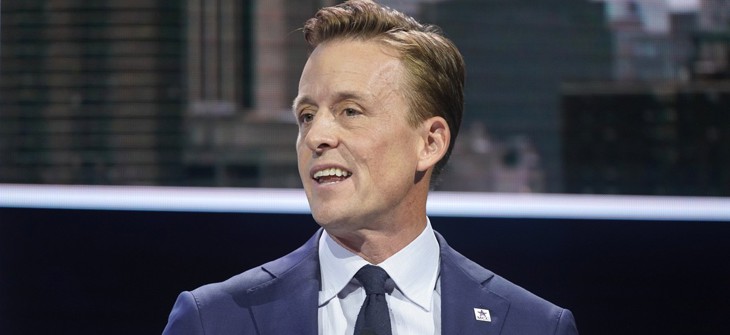 Sean Cairncross, then-CEO Millenium Challenge Corporation, speaks onstage during the 2019 Concordia Annual Summit on September 24, 2019 in New York City. He's now the national cyber director. 