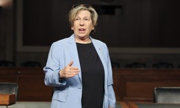 President of American Federation of Teachers Randi Weingarten speaks to members of MomsRising during a day of action on Capitol Hill on June 25, 2025 in Washington, DC. Weingarten said at an Aug. 11 AI4 conference in Las Vegas, Nevada that her union was turning to states and industry for AI regulation.