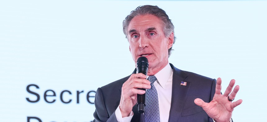 Interior Secretary Doug Burgum is moving forward with layoff plans, which are expected as early as next month. 