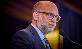 Russ Vought, director of the Office of Management and Budget, speaking at the National Conservative Convention on Sept. 3, 2025 in Washington, D.C. 