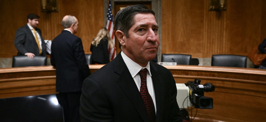 Scott Kupor arrives for a Senate Homeland Security Committee hearing on his nomination to be Director of the Office of Personnel Management on April 3, 2025.