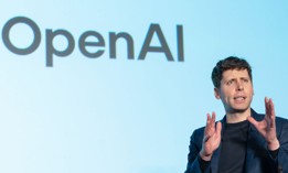 OpenAI CEO Sam Altman speaks during a talk session with SoftBank Group CEO Masayoshi Son at an event titled "Transforming Business through AI" in Tokyo, Japan, on February 03, 2025.