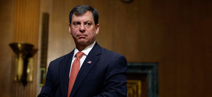 Frank Bisignano, President Donald Trump’s nominee to be Commissioner of Social Security Administration, testifies at his confirmation hearing on March 25, 2025. Bisignano told lawmakers over the summer that SSA changed its wait time metrics so as to not discourage people from calling the agency.