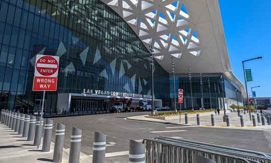 The exterior of the Las Vegas Convention Center, where DEF CON is scheduled to be held in August 2026.