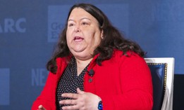 CMS Deputy Administrator and Chief Operating Officer Kim Brandt speaks during the Feb. 18 Fed Tech Priorities Summit.
