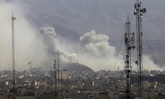 Smoke rises over Tehran after airstrikes on Iran on February 28, 2026.