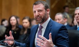 Sen. Markwayne Mullin, R-Okla., nominee to be Homeland Security secretary, testifies during his Senate Homeland Security and Governmental Affairs Committee confirmation hearing on March 18, 2026.