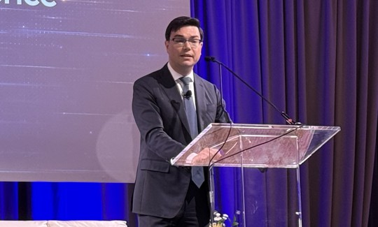 CIA Deputy Director Michael Ellis speaks April 9 at a Special Competitive Studies Project event.