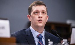 Nick Andersen, Acting Director of the Cybersecurity and Infrastructure Security Agency, speaks during a House Committee on Appropriations and Subcommittee on Homeland Security hearing on April 16, 2026 in Washington, DC. 