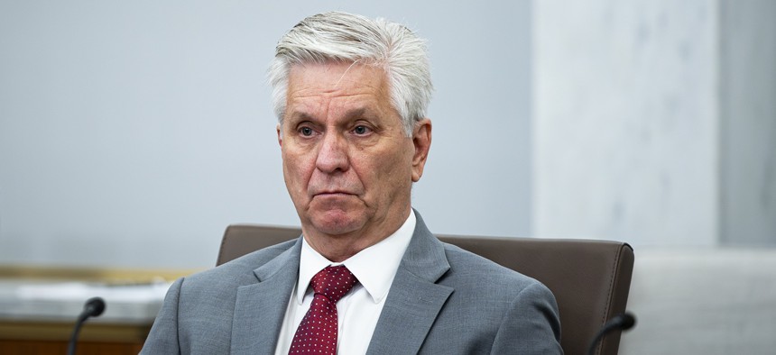 Christopher Waller, governor of the US Federal Reserve, during the Federal Reserve Board open meeting ion March 19, 2026 in Washington, DC. 