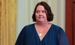 Acting Administrator of the United States Department of Government Efficiency Amy Gleason arrives for an event on Health Technology in the East Room on July 30, 2025 in Washington, DC.