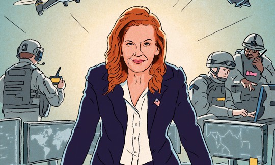An artistic rendering of Department of Defense CIO Kirsten Davies.