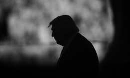 U.S. President Donald Trump walks onto the stage before presenting the FIFA World Cup Winner's Trophy to Spain following the FIFA World Cup 2026 Final match between Spain and Argentina at New York New Jersey Stadium on July 19, 2026 in East Rutherford, New Jersey. 