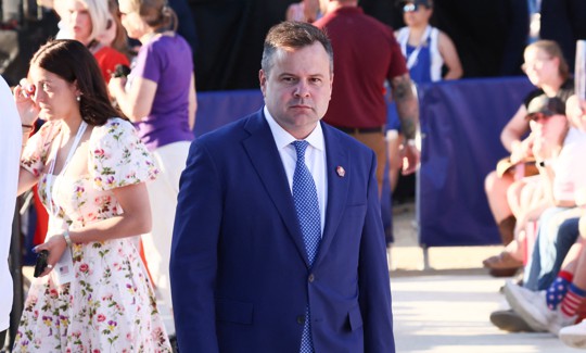 Acting Director of National Intelligence Bill Pulte attends a kick-off celebration for the "Great American State Fair" on the National Mall in Washington, DC, June 24, 2026.