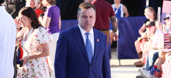 Acting Director of National Intelligence Bill Pulte attends a kick-off celebration for the "Great American State Fair" on the National Mall in Washington, DC, June 24, 2026.