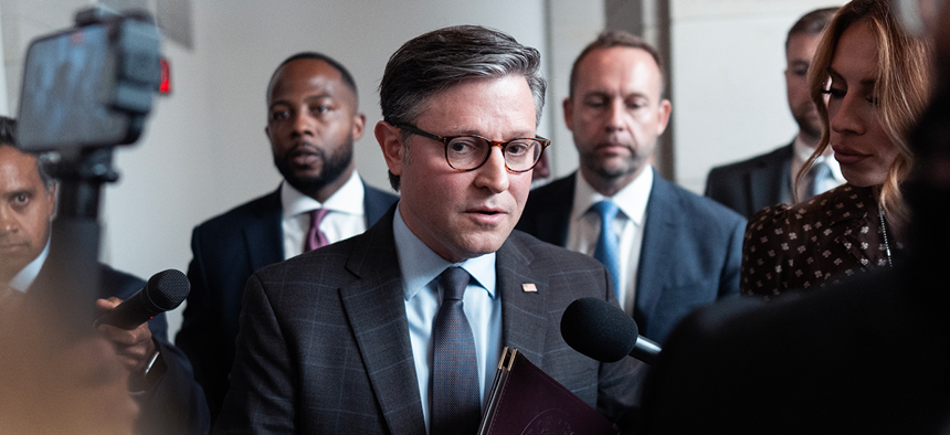 House Speaker Mike Johnson, R-La., told reporters Tuesday morning ahead of votes that Congress is “going to avoid the threat” of another government shutdown.
