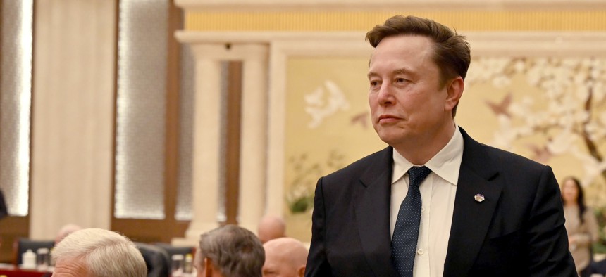 Elon Musk, the former Department of Government Efficiency head, is part of a business delegation during a visit by President Donald Trump to China on May 14.