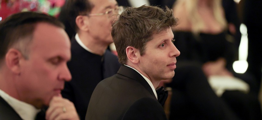 Sam Altman, OpenAI CEO, attends a state dinner hosted by U.S. President Donald Trump in the East Room of the White House on September 24, 2026 in Washington, DC.