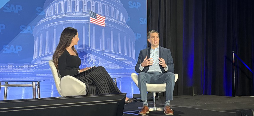 Secret service CIO and CAIO Chris Kraft speaks Oct. 15 at the SAP Public Sector Summit in Washington, D.C.