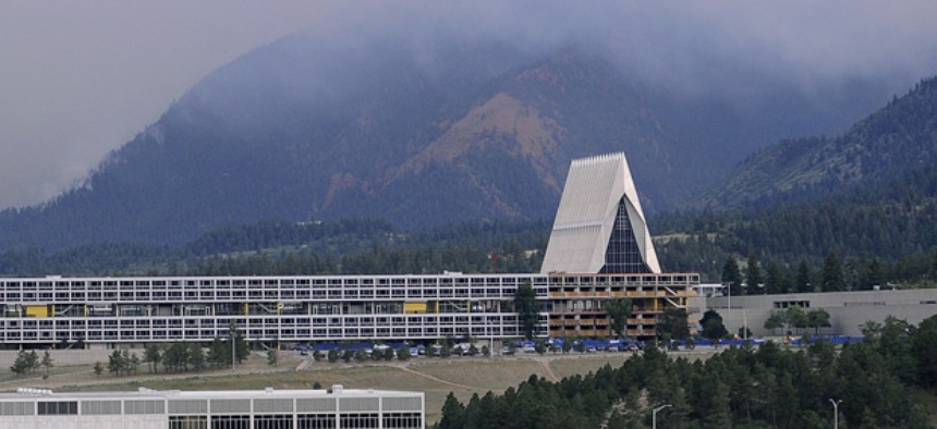 The Air Force Academy in Colorado Springs.