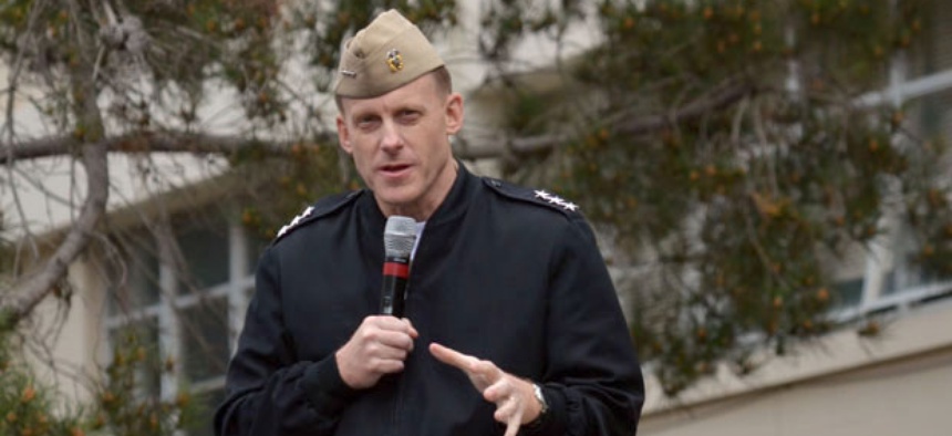 Navy Vice Adm. Michael Rogers said he worries that the mandatory cuts would prevent him from being able to protect vital programs.