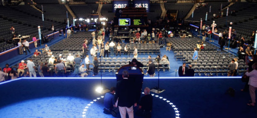 Preparations are made in Charlotte for the Democratic National Convention.