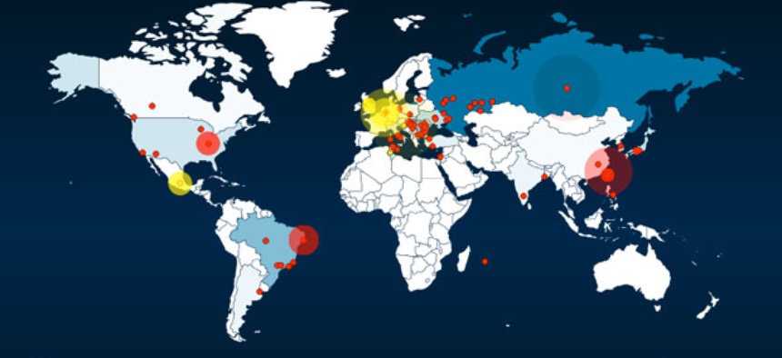 The map, as of Monday morning.