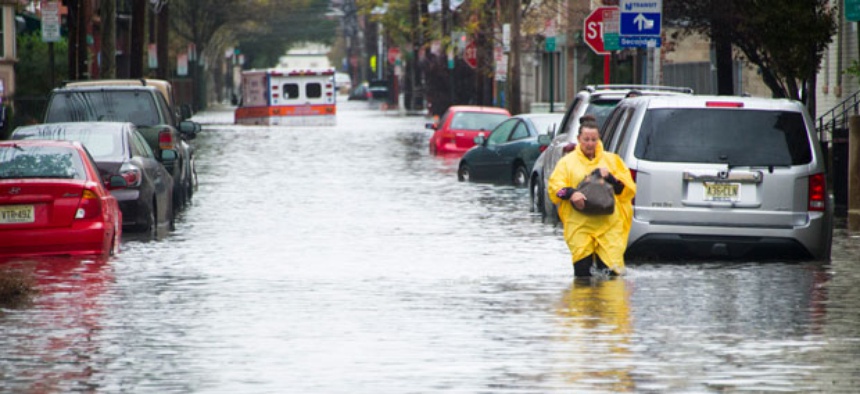 The storm flooded much of Hoboken, N.J.