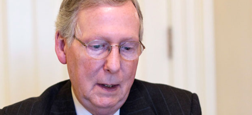 Senate Minority Leader Mitch McConnell says December is a possible time for discussion.