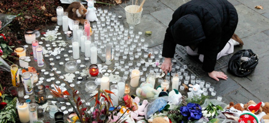 A memorial in Newtown, Conn.