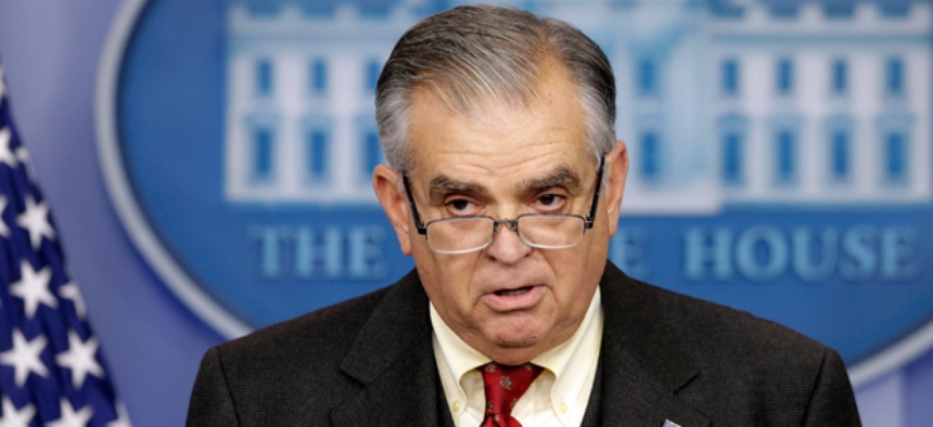Transportation Secretary Ray LaHood briefs reporters regarding the sequester.